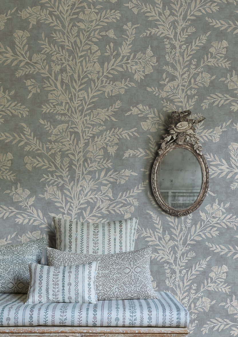 fan flower wallpaper with bench lewis and wood